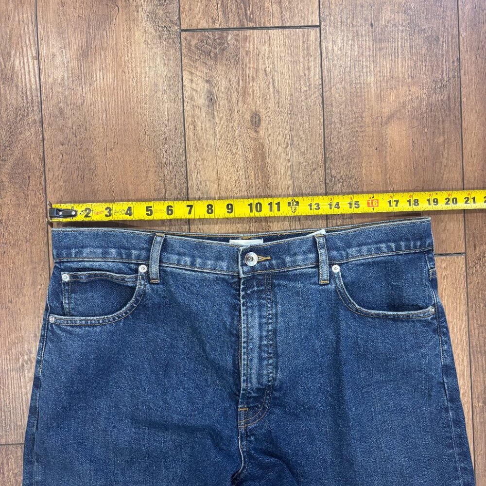 Everlane Jeans Womens 33L Blue The Way-High High Rise Straight Stretch Denim - Picture 9 of 12
